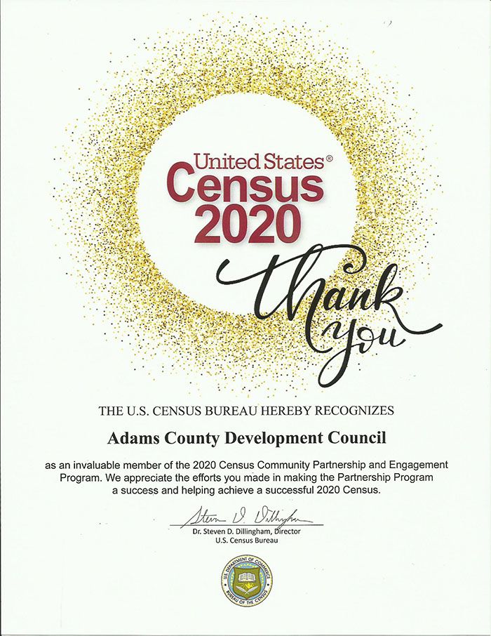 Census 2020 Recognition.
